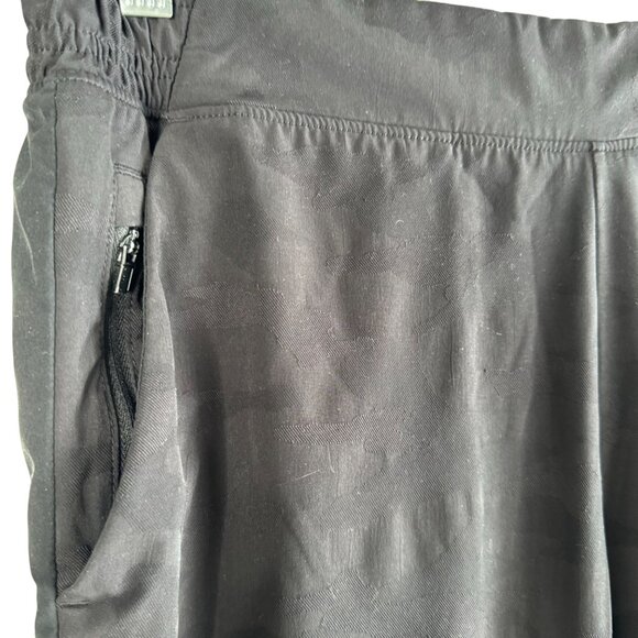 ATHLETA Brooklyn Lined Joggers Size Women’s 14 Camouflage Camo Black Athleisure - Picture 7 of 13